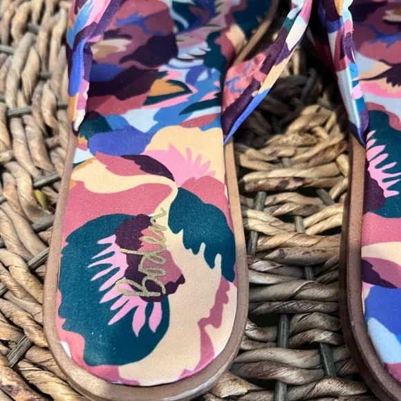 BODEN Printed Satin Slide Sandals - Picture 8 of 11